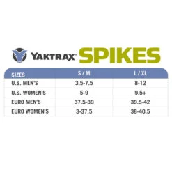 Yaktrax Spikes - LRG/XL -Fishing Supplies Store 08541 spikes traction device 04 69758.1610990851