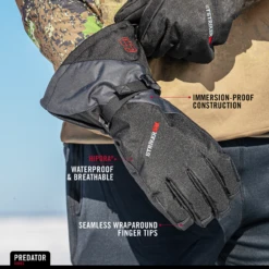 Striker Ice - Predator Gloves - Black / Gray -Fishing Supplies Store 22105XX Predator Glove Infographic 2 1800x1800 88773.1629912718