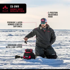 Striker Ice - Renegade Pullover - Charcoal 9 Striker Ice - Renegade Pullover - Charcoal -Fishing Supplies Store 32142XX Renegade Pullover Infographic 2 1800x1800 57564.1629914058