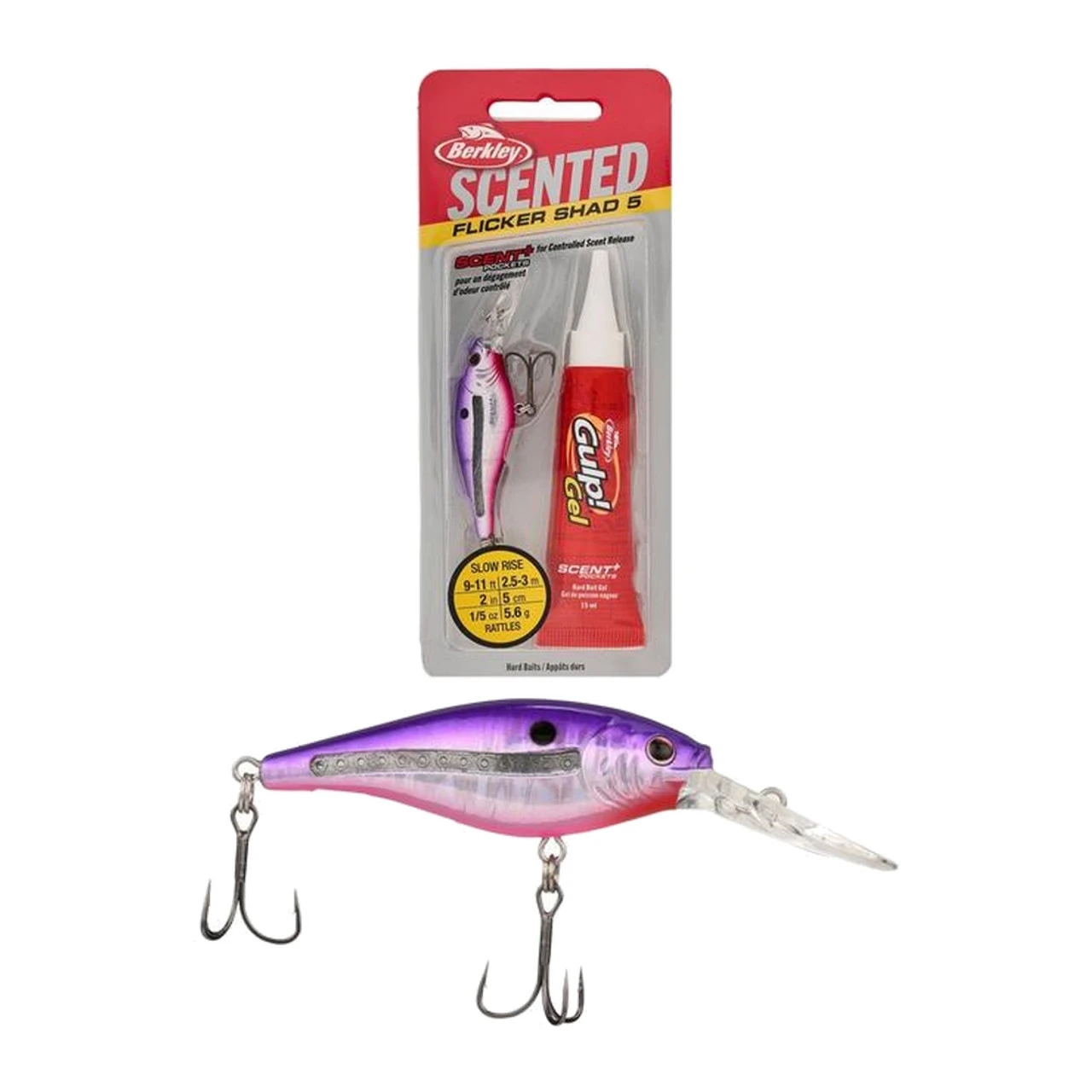 Berkley Scented Flicker Shad 5 - Slick Purple Candy 3 Berkley Scented Flicker Shad 5 - Slick Purple Candy