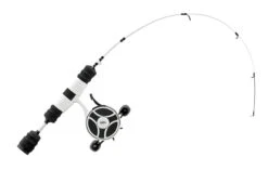 13 Fishing - FreeFall Ghost / Fate V3 Ice Combo 27" L (Light) - Tickle Stick Tip With Tennessee Handle And Evolve Reel Wraps - LH Retrieve