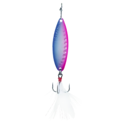Clam Panfish Leech Flutter Spoon 31 Clam Panfish Leech Flutter Spoon -Fishing Supplies Store Leech Flutter Spoon Blue Purple Glow 350
