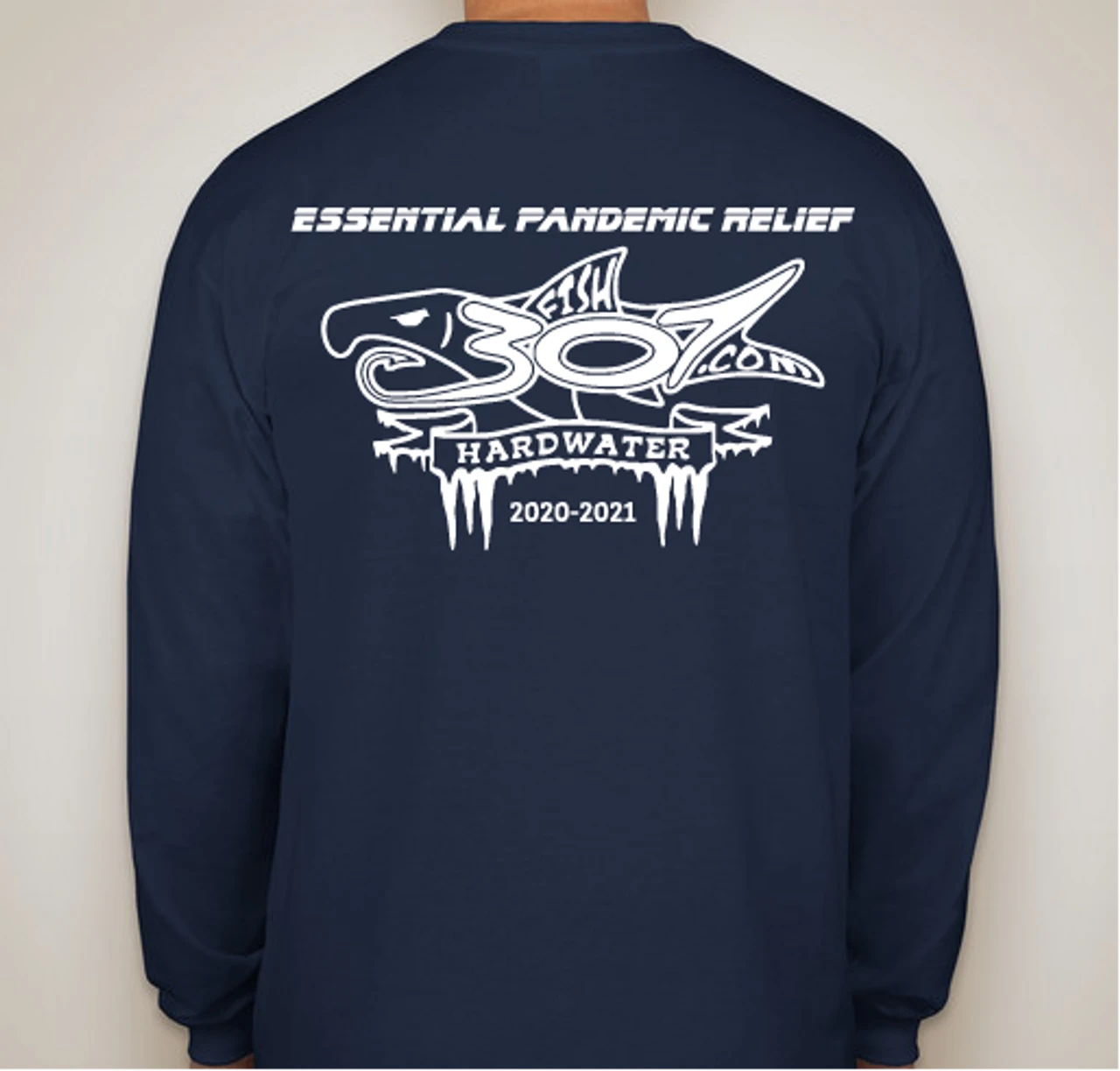 FISH307 Long Sleeve 2020-2021 Ice Fishing T-Shirt 4 FISH307 Long Sleeve 2020-2021 Ice Fishing T-Shirt - Image 2