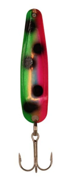 Michigan Stinger Spoons - SCORPION SIZE - XCUWMUV - Copper Smooth - Melon UV