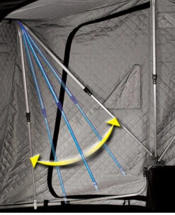 Otter XT Pro X-Over Cabin -Fishing Supplies Store frame shot 470 x 577