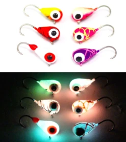 Widow Maker Dropper Glow Tungsten Jigs