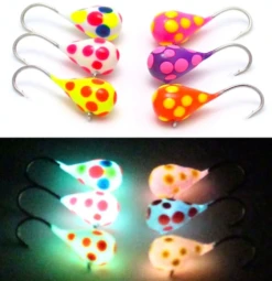 Widow Maker Dropper Glow Tungsten Jigs -Fishing Supplies Store glowpoka