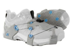 Korkers Ice Walker Cleats - Gray / Aqua - Large