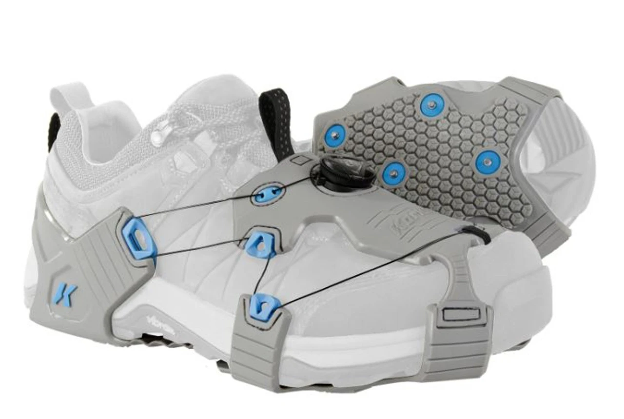 Korkers Ice Walker Cleats - Gray / Aqua - Medium 3 Korkers Ice Walker Cleats - Gray / Aqua - Medium