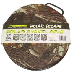 HT Polar Camo Swivel Cushioned Bucket Seat - Fits 5 Or 6 Gallon Pails