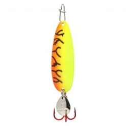 Clam Pro Tackle Ribbon Leech Flutter Spoon -Fishing Supplies Store ribbon leech spoon glow orange lightning 1