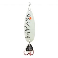 Clam Pro Tackle Ribbon Leech Flutter Spoon -Fishing Supplies Store ribbon leech spoon glow white lightning 1