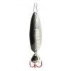 Clam Pro Tackle Ribbon Leech Flutter Spoon -Fishing Supplies Store ribbon leech spoon silver black holo 1
