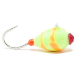 Clam Swirl Drop -Fishing Supplies Store swirl drop chartruese orange