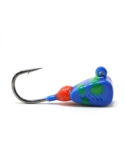 Clam Dave Genz Drop Kick - Swirl Jig 10 Clam Dave Genz Drop Kick - Swirl Jig -Fishing Supplies Store swirl drop kick blue lime
