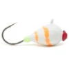 Clam Swirl Drop 1 Clam Swirl Drop -Fishing Supplies Store swirl drop white orange