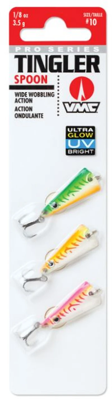 VMC Tingler Spoon Kit Glow UV - 1/8oz 3 VMC Tingler Spoon Kit Glow UV - 1/8oz